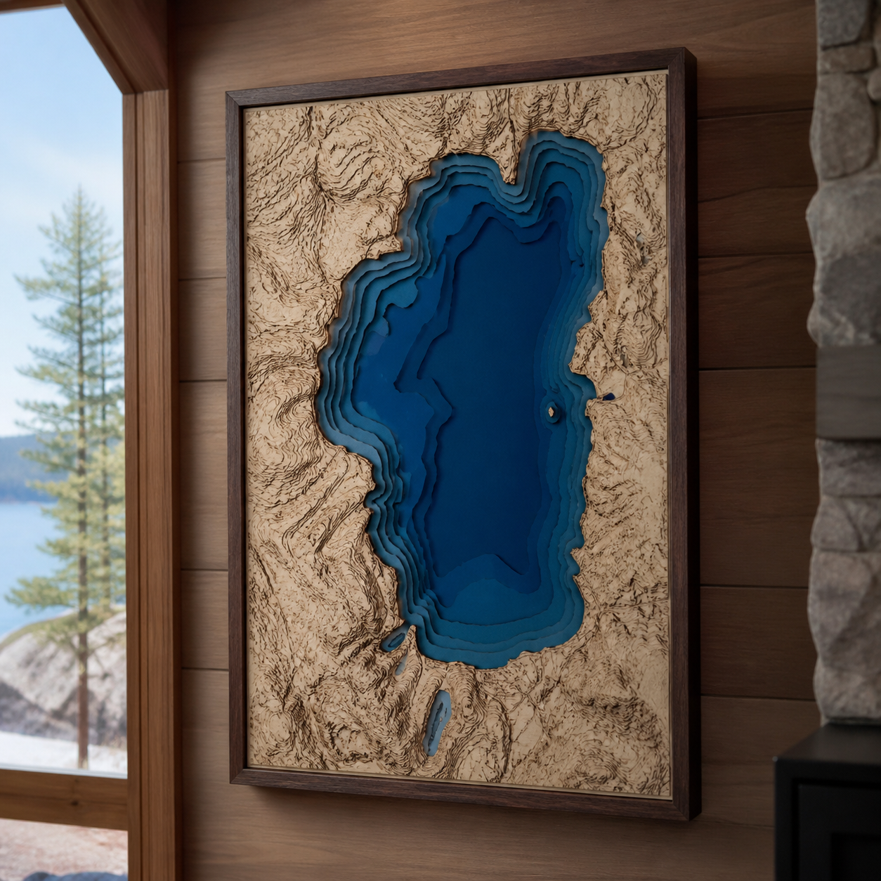 Bathymetric Map - Large