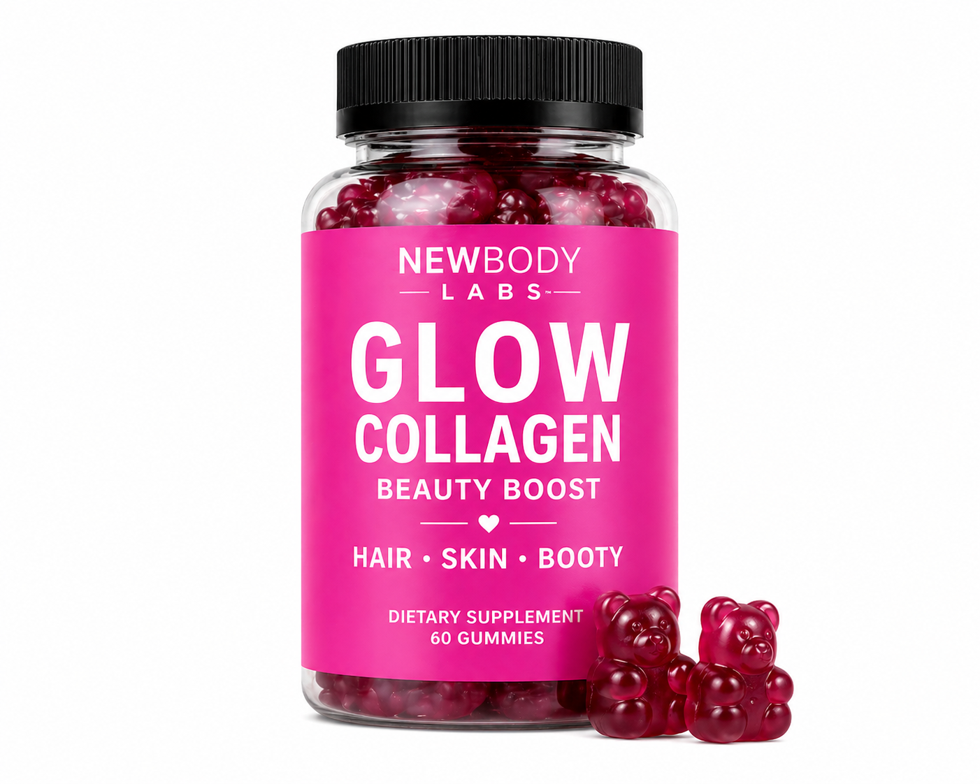 GLOW COLLAGEN BEAUTY BOOST — Hair Skin Booty Gummies