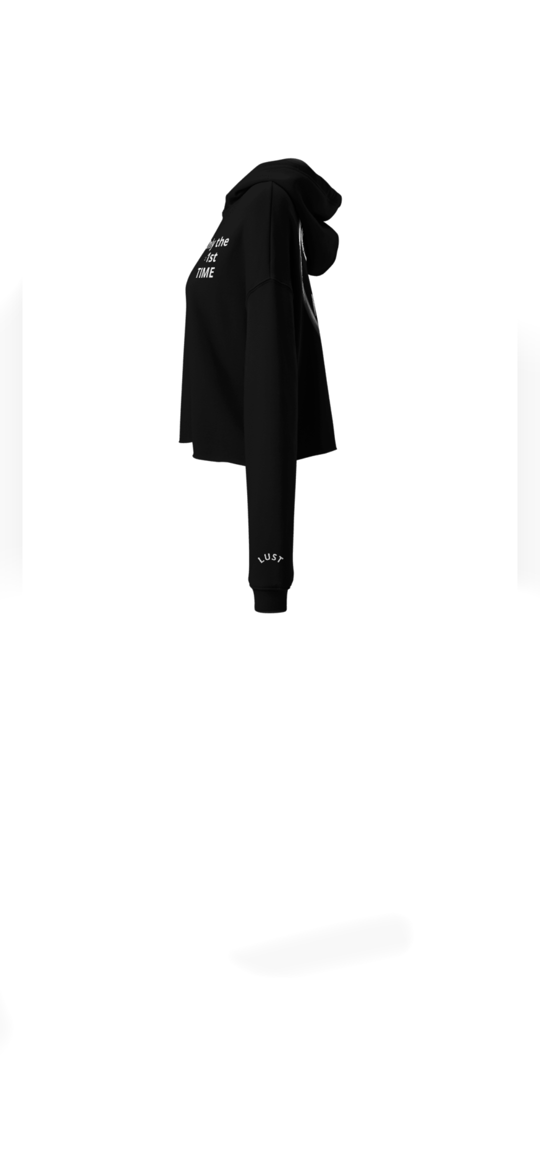 Crop Hoodie — LOVE side