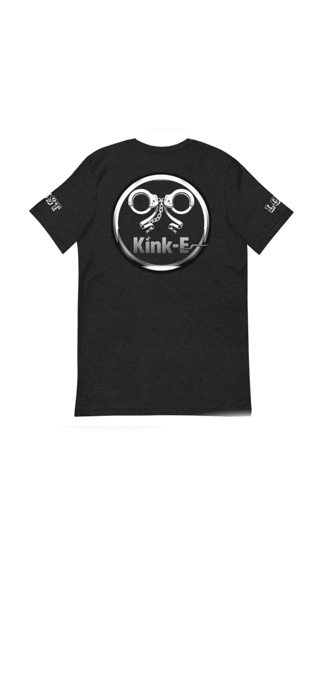 Signature Tee — back (handcuffs logo)