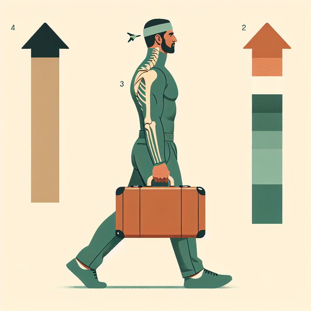 Single-Arm Farmer Carry illustration — walking upright with kettlebell at side