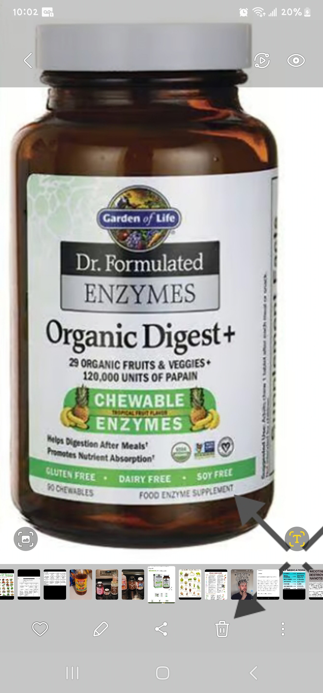 Garden of Life Dr. Formulated Enzymes Organic Digest+