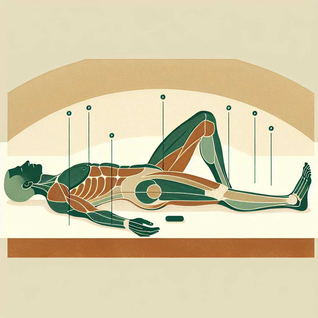 Legs up the wall restorative pose illustration — evening recovery position