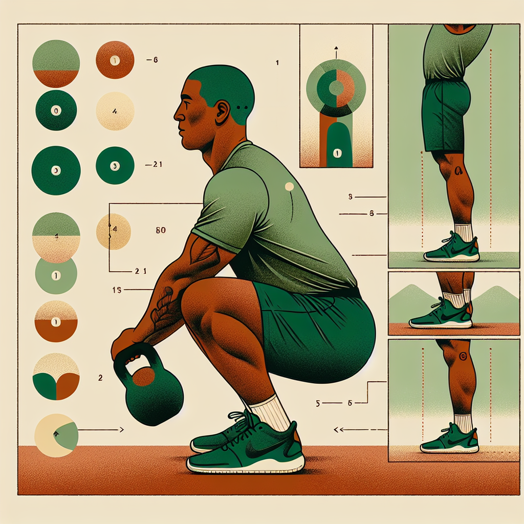 Hip Hinge Swing illustration — loaded hip hinge position, flat back