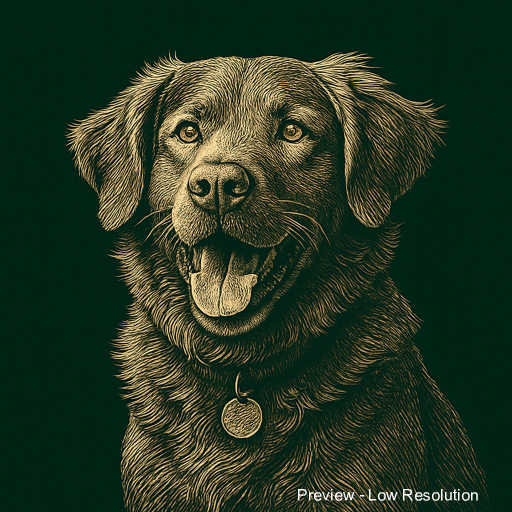 AI Pawtrait of Nala
