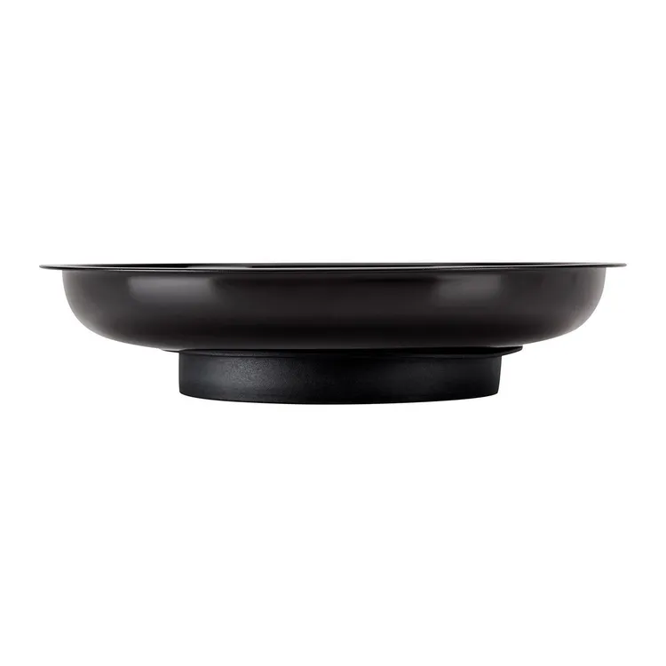 OPS Tray base side profile — low-profile powder-coated steel build