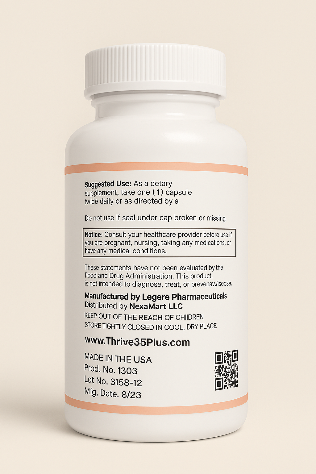 Back label