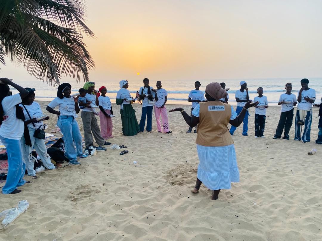 Sheeac community health workshop at sunset beach, The Gambia