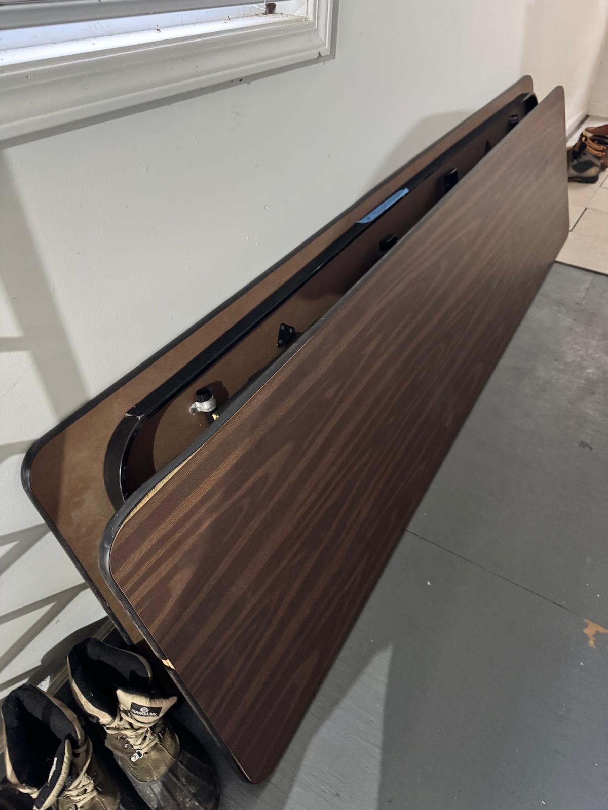 Folding tables donated by Netflix Set Deck Department