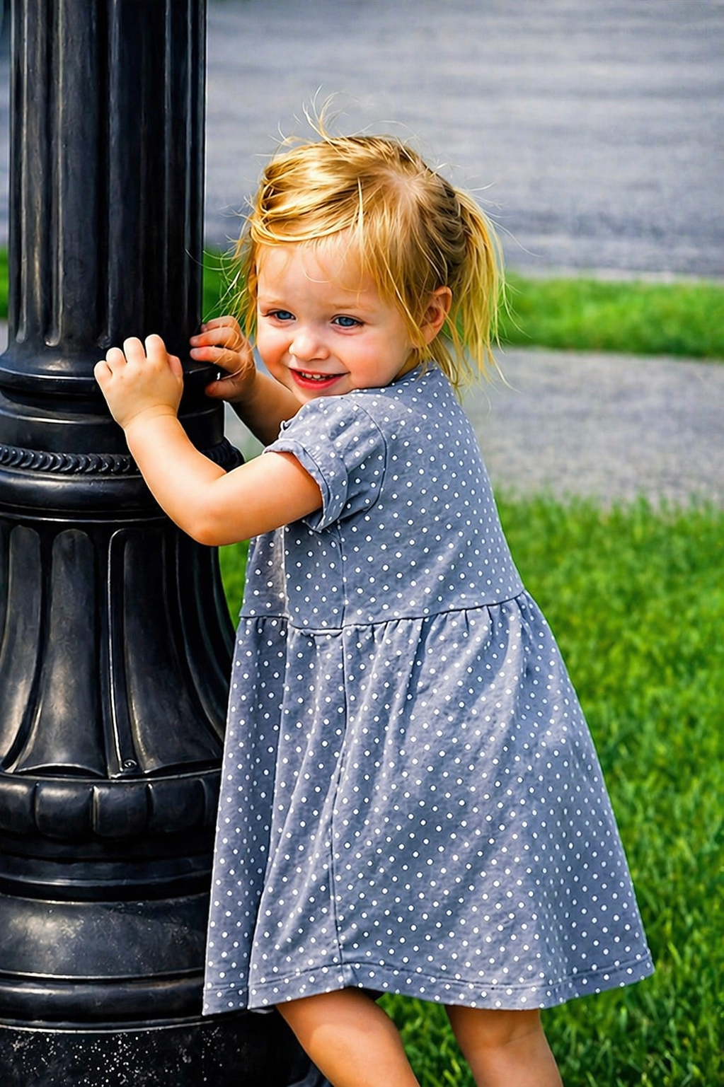 Standard outdoor portrait — before