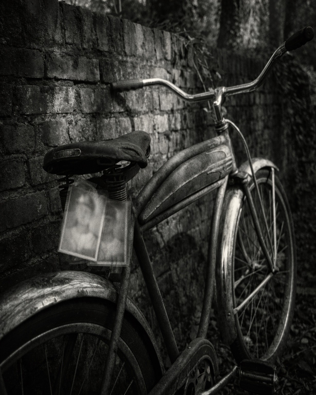 The Past Takes Us Everywhere — vintage bicycle, full composition, fine art photography by Craig Moyers