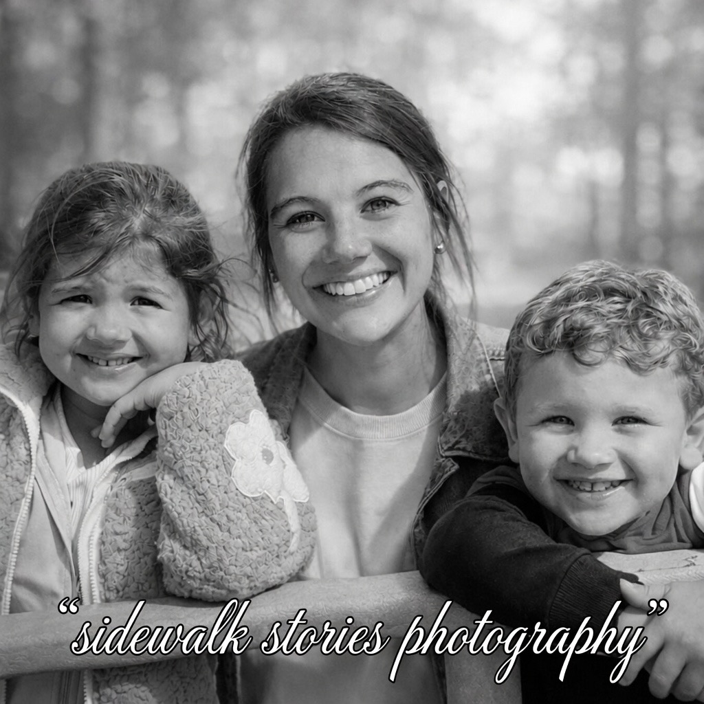 A child and mom in the park — playful and full of energy, Sidewalk Stories Photography