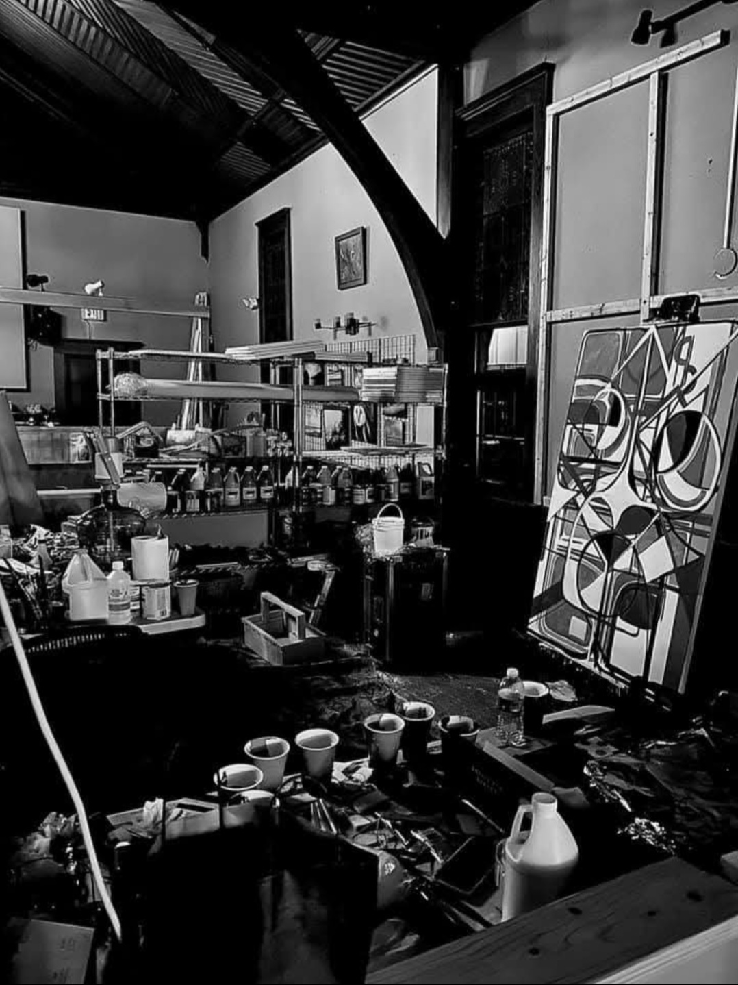 Studio interior, Provincetown, working environment