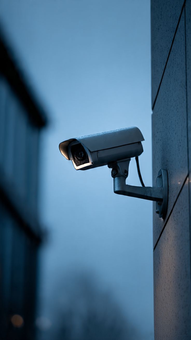 Security personnel monitoring site cameras