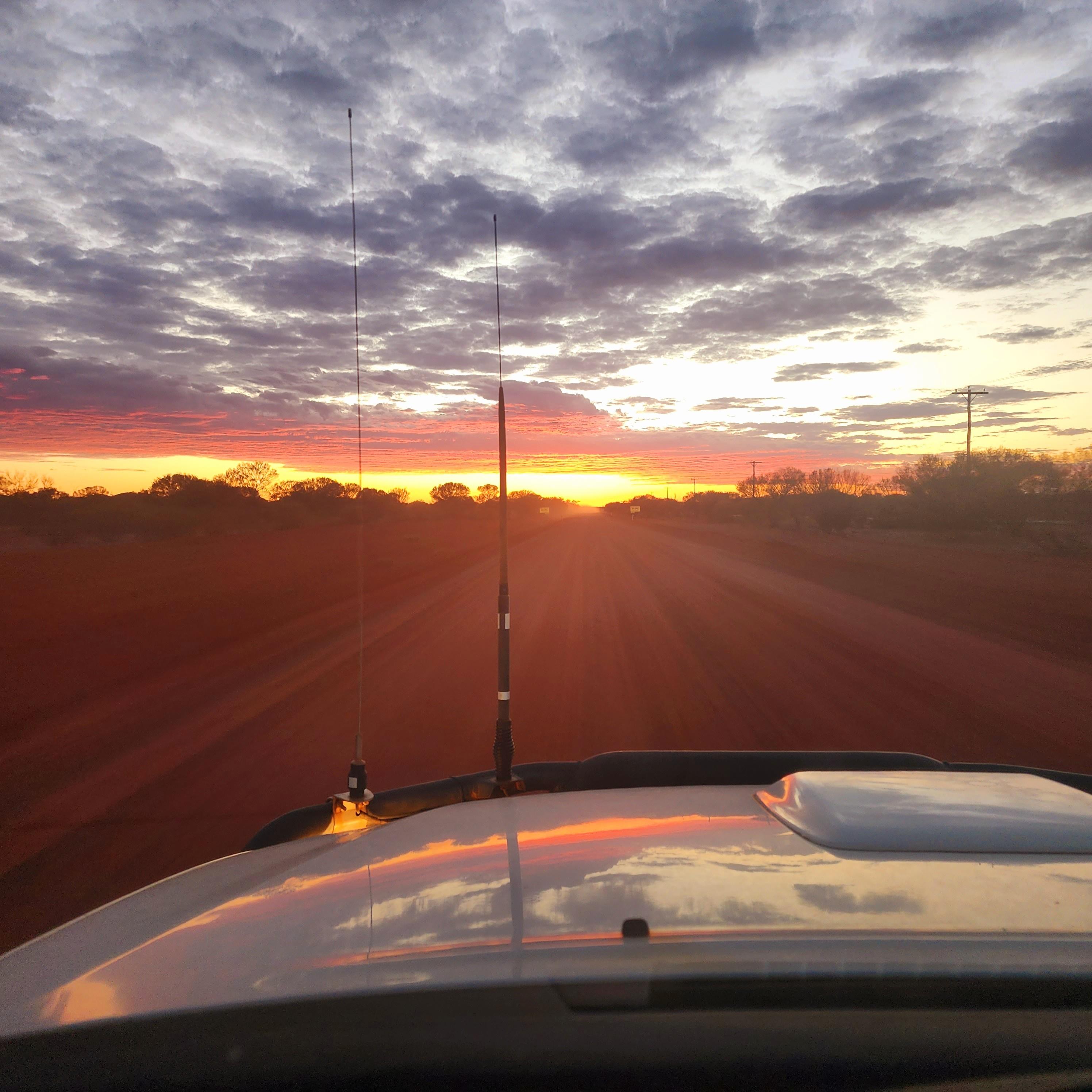 Haul Road Sunset
