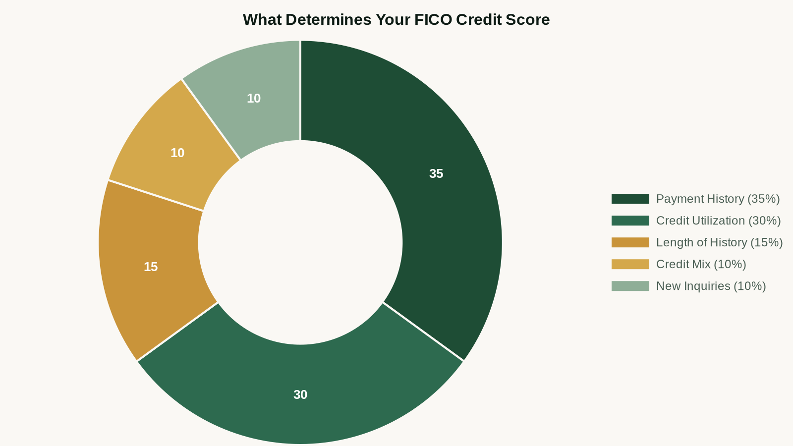 FICO credit score factors by weight