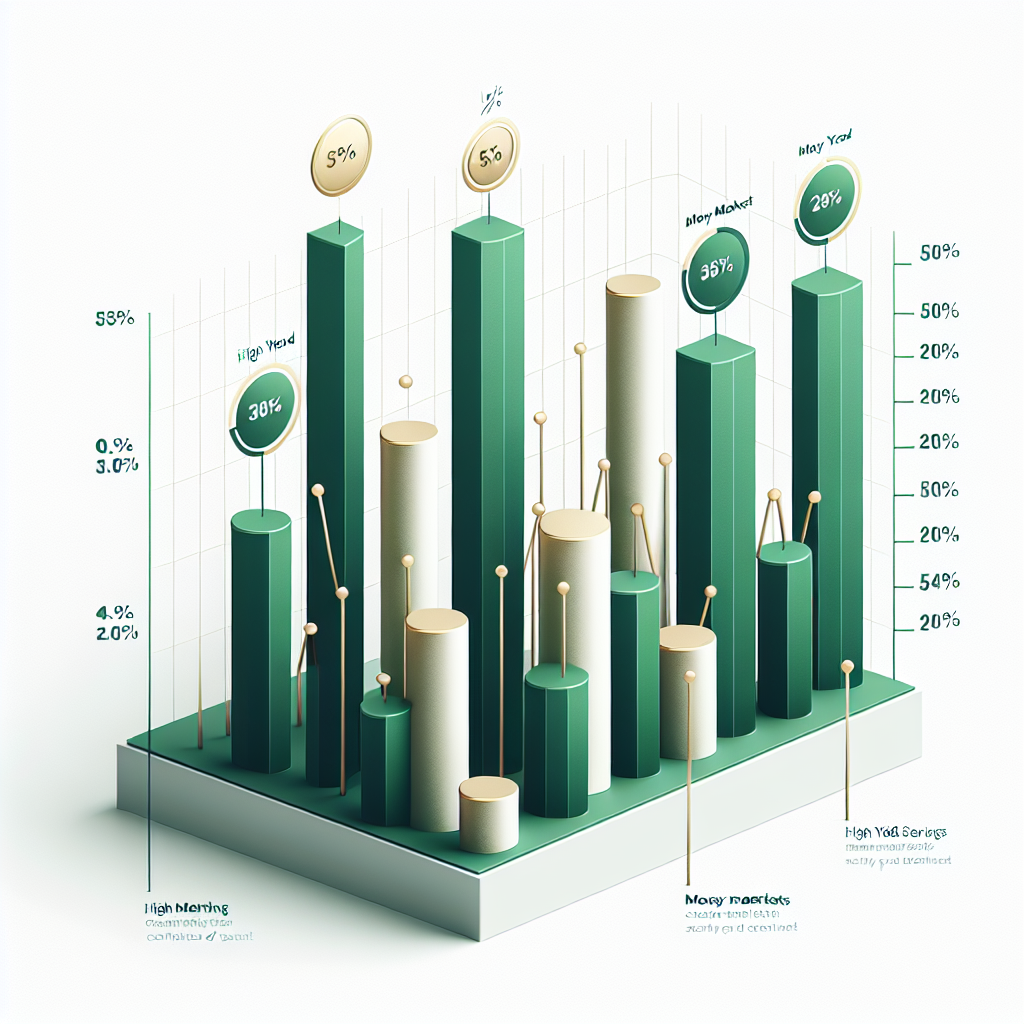 APY rate comparison chart: HYSA vs money market vs CD