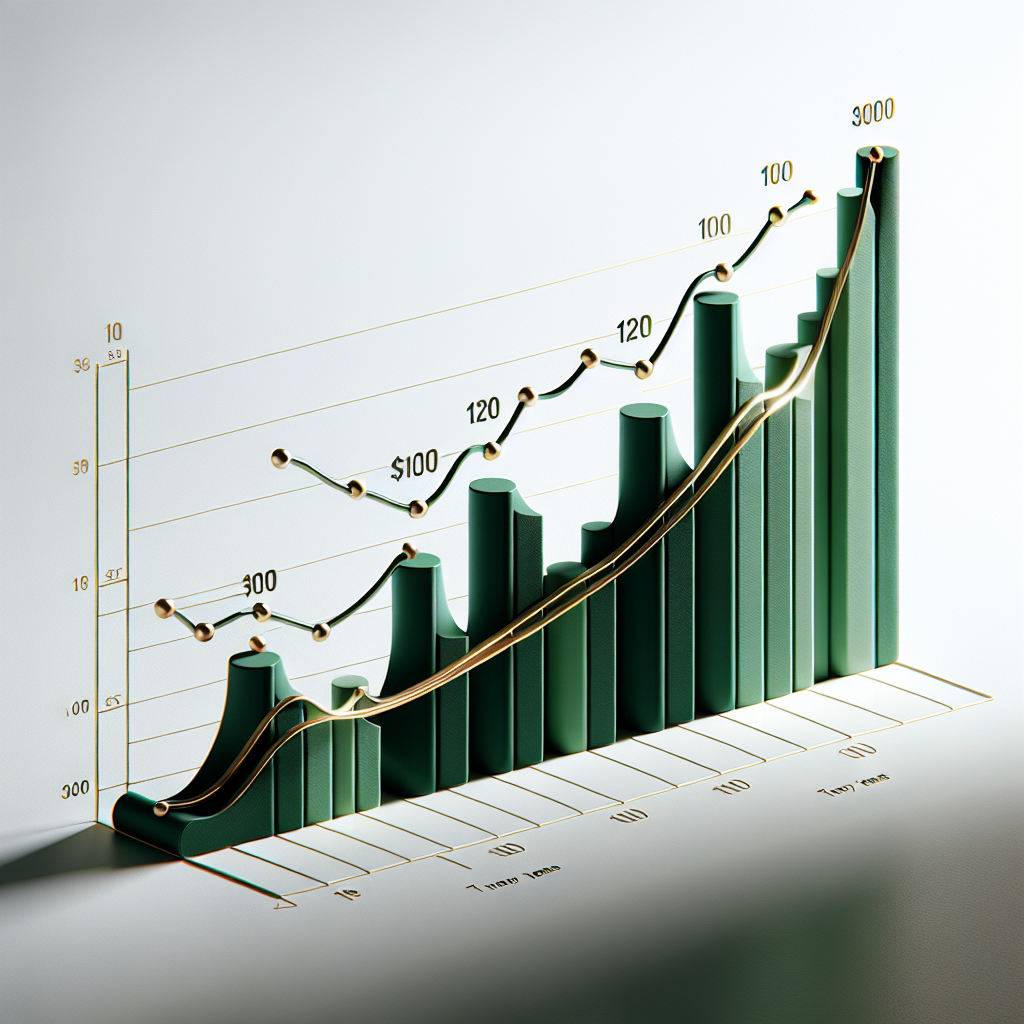 $100 monthly investment compound growth over time chart