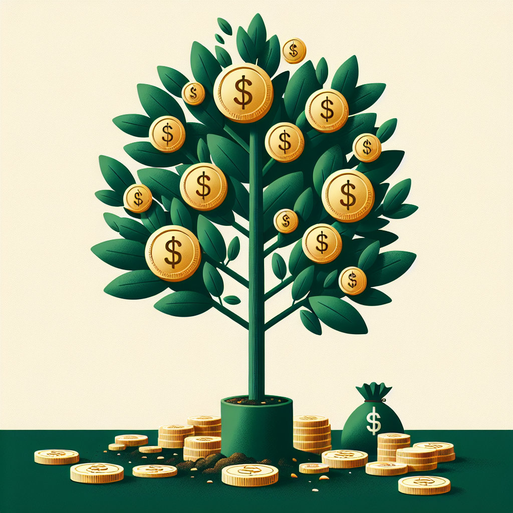 Small $100 investment growing into large wealth tree