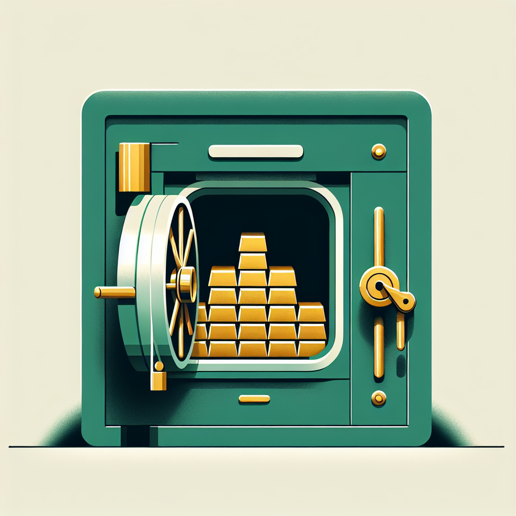 Bank vault with gold bars representing secure CD savings