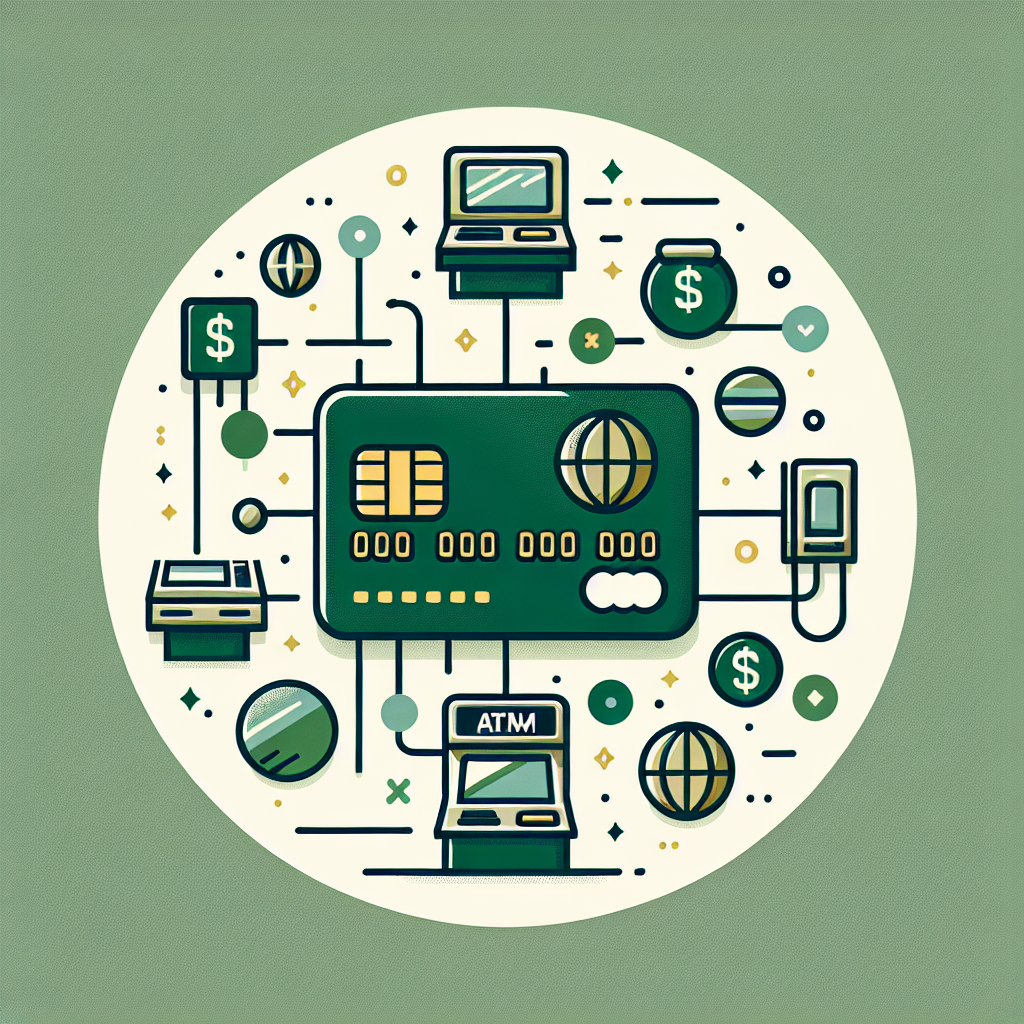 Debit card with nationwide ATM network illustration
