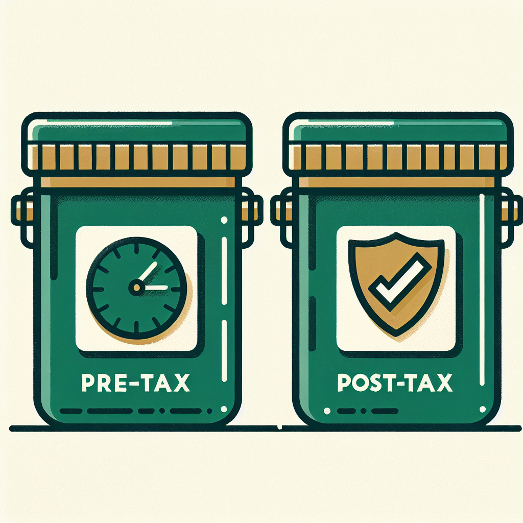 401k pre-tax vs Roth IRA post-tax account comparison