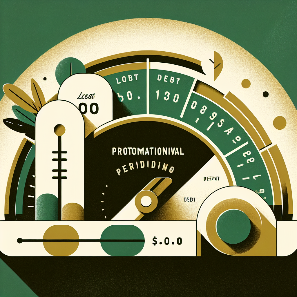 Balance transfer promotional period countdown with debt payoff