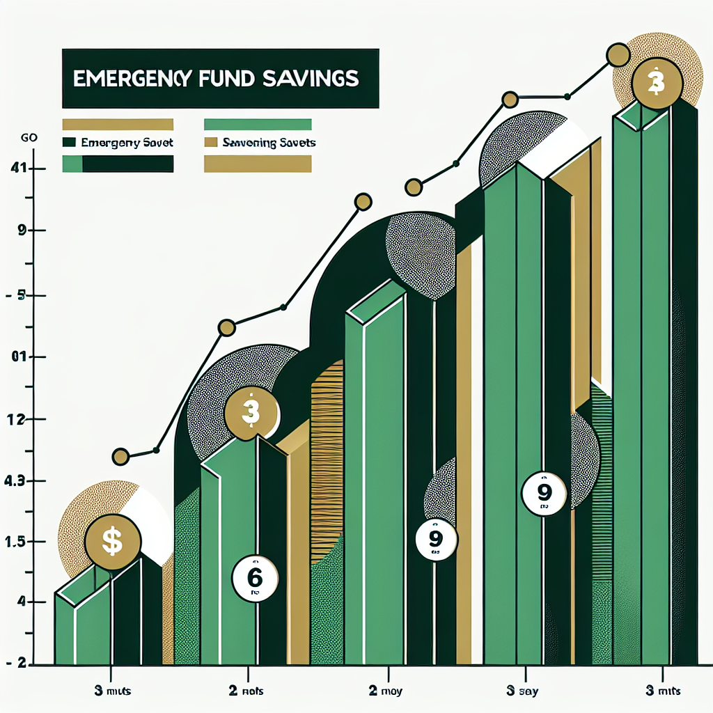 Bar chart showing emergency fund target amounts by coverage period