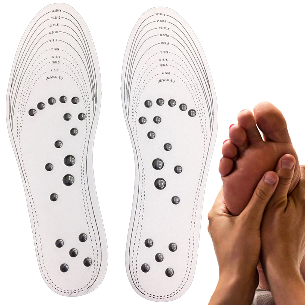 Shoe massage insoles — acupressure therapy for all-day comfort