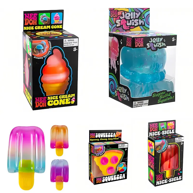 Pizza squishy stress toy — satisfying slow-rise foam squish