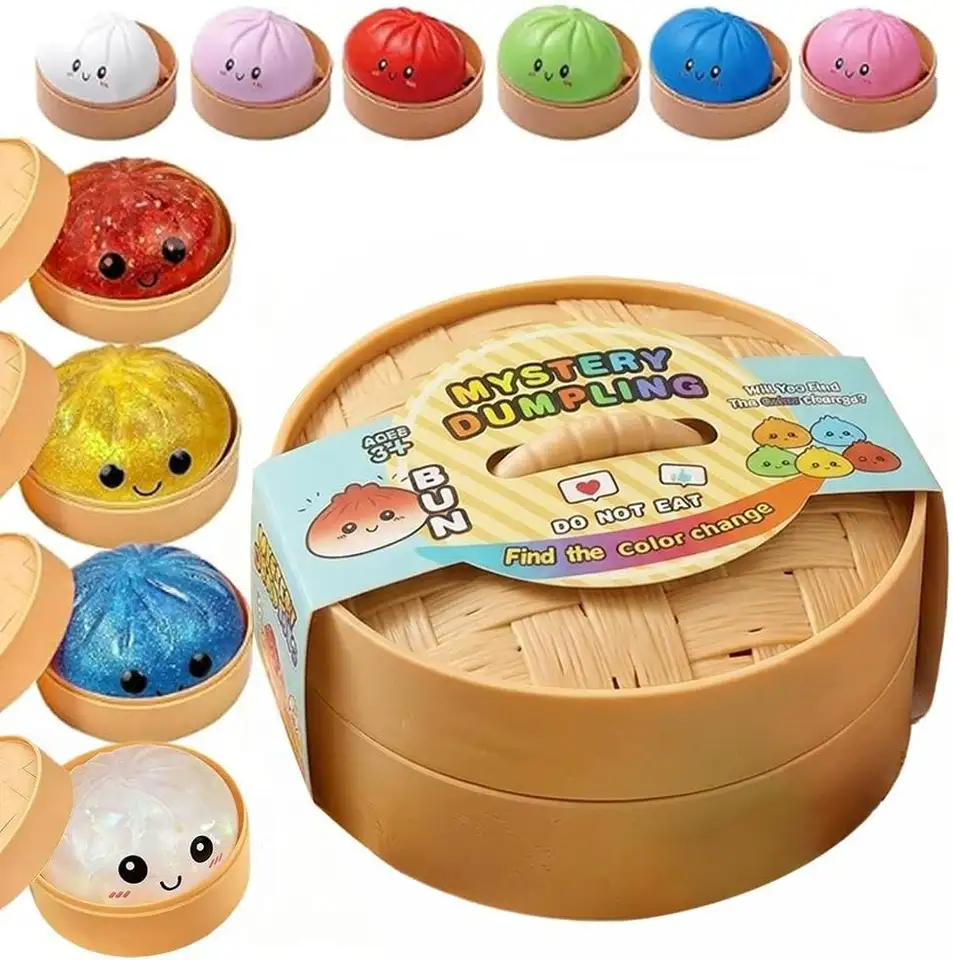 Mystery glitter dumpling blind box squishy — surprise design inside