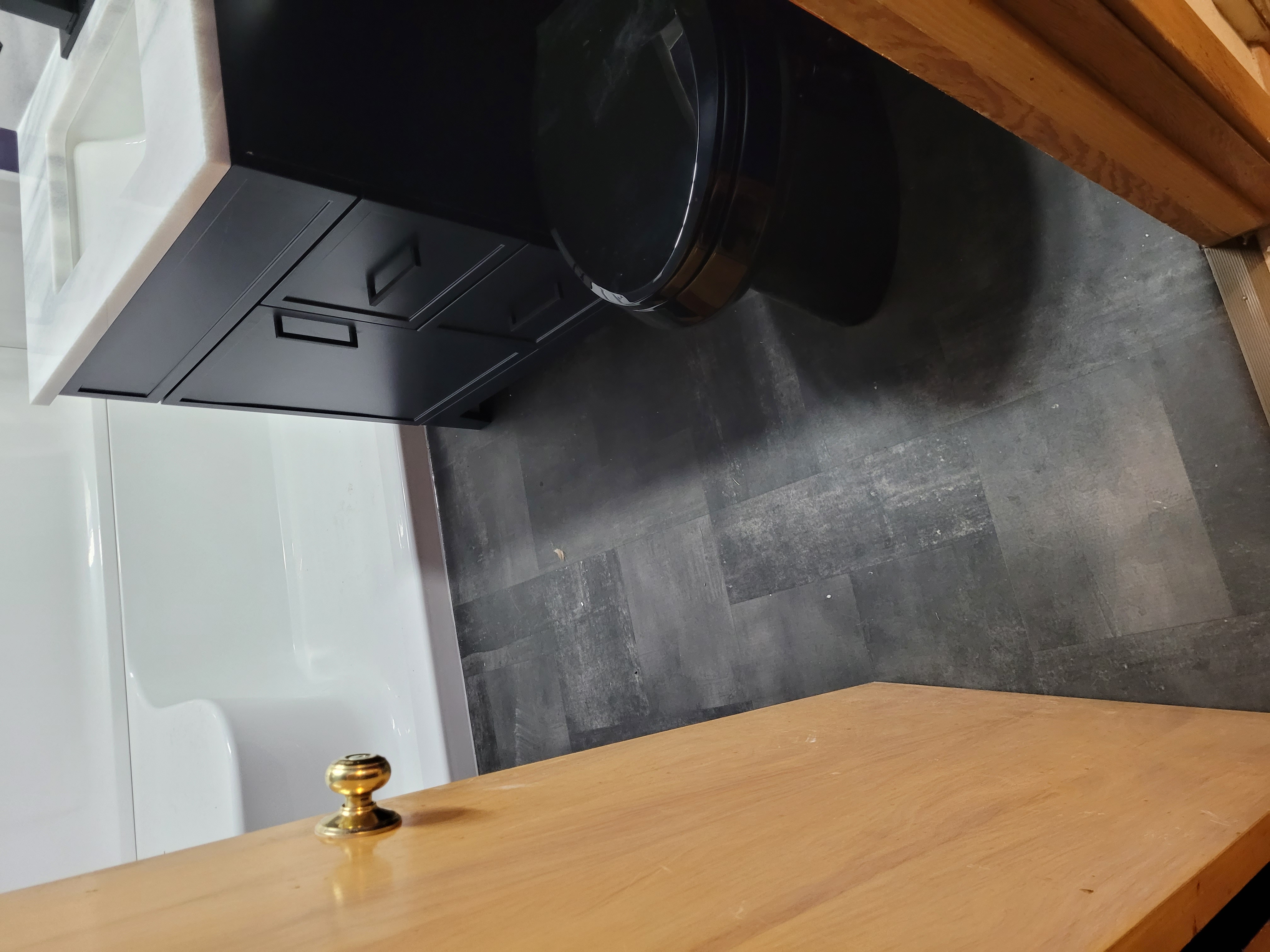 Custom bathroom floor detail