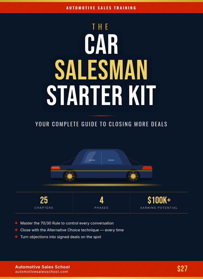Car Salesman Starter Kit eBook cover