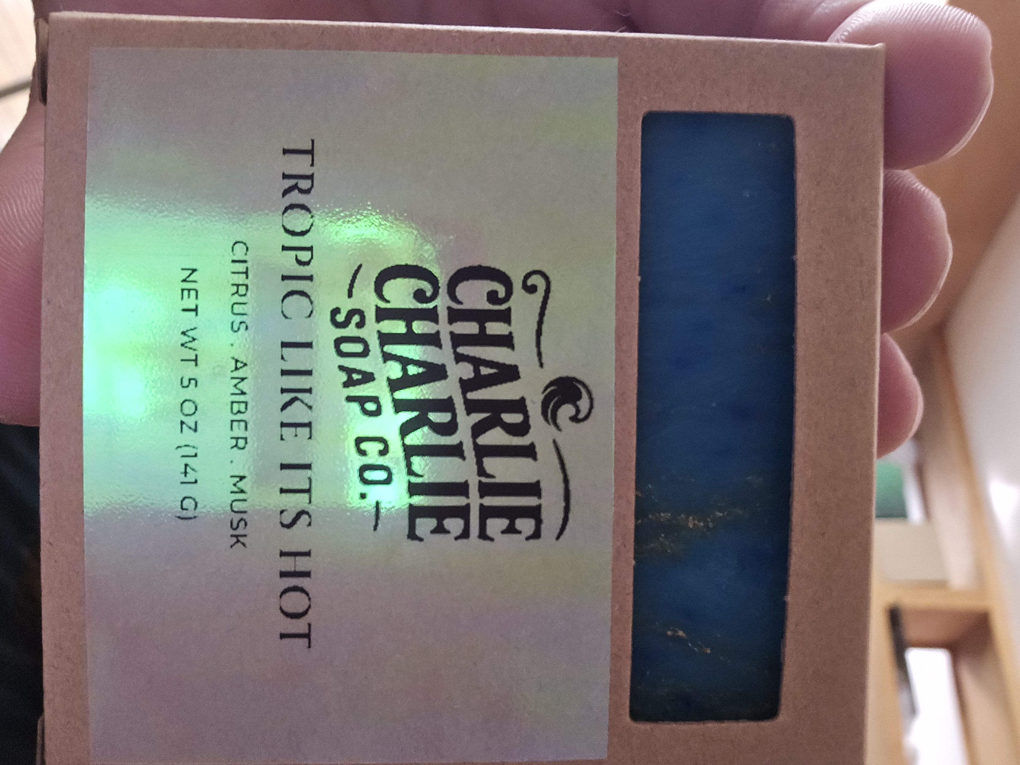 Tropic Like Its Hot soap label