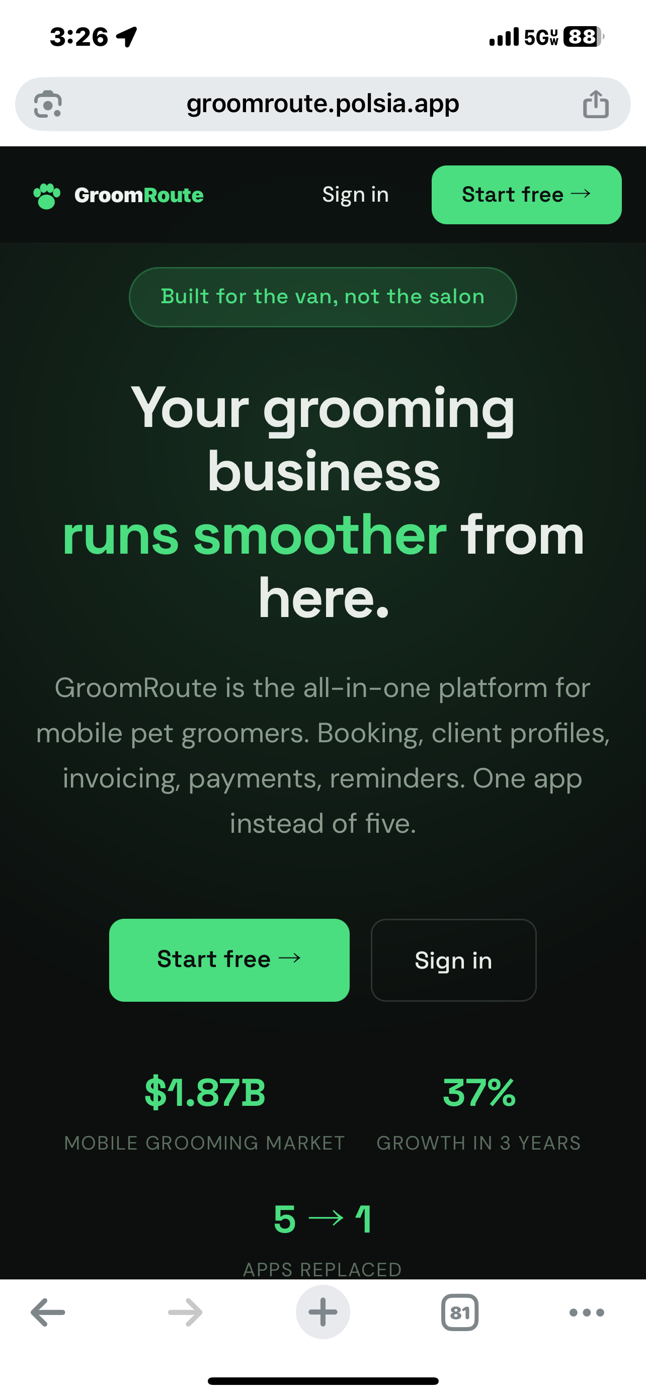 GroomRoute