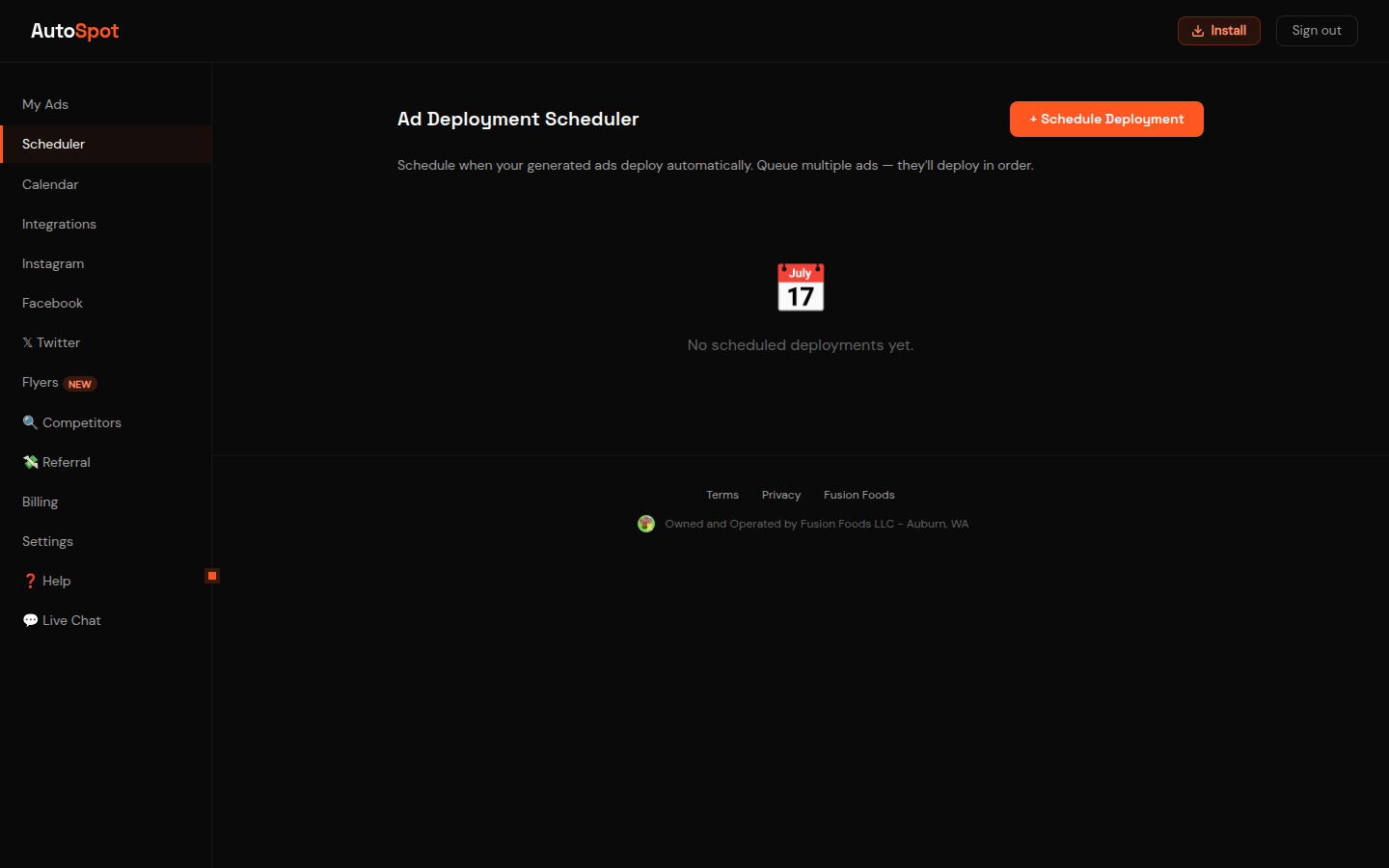 Deployment Scheduler