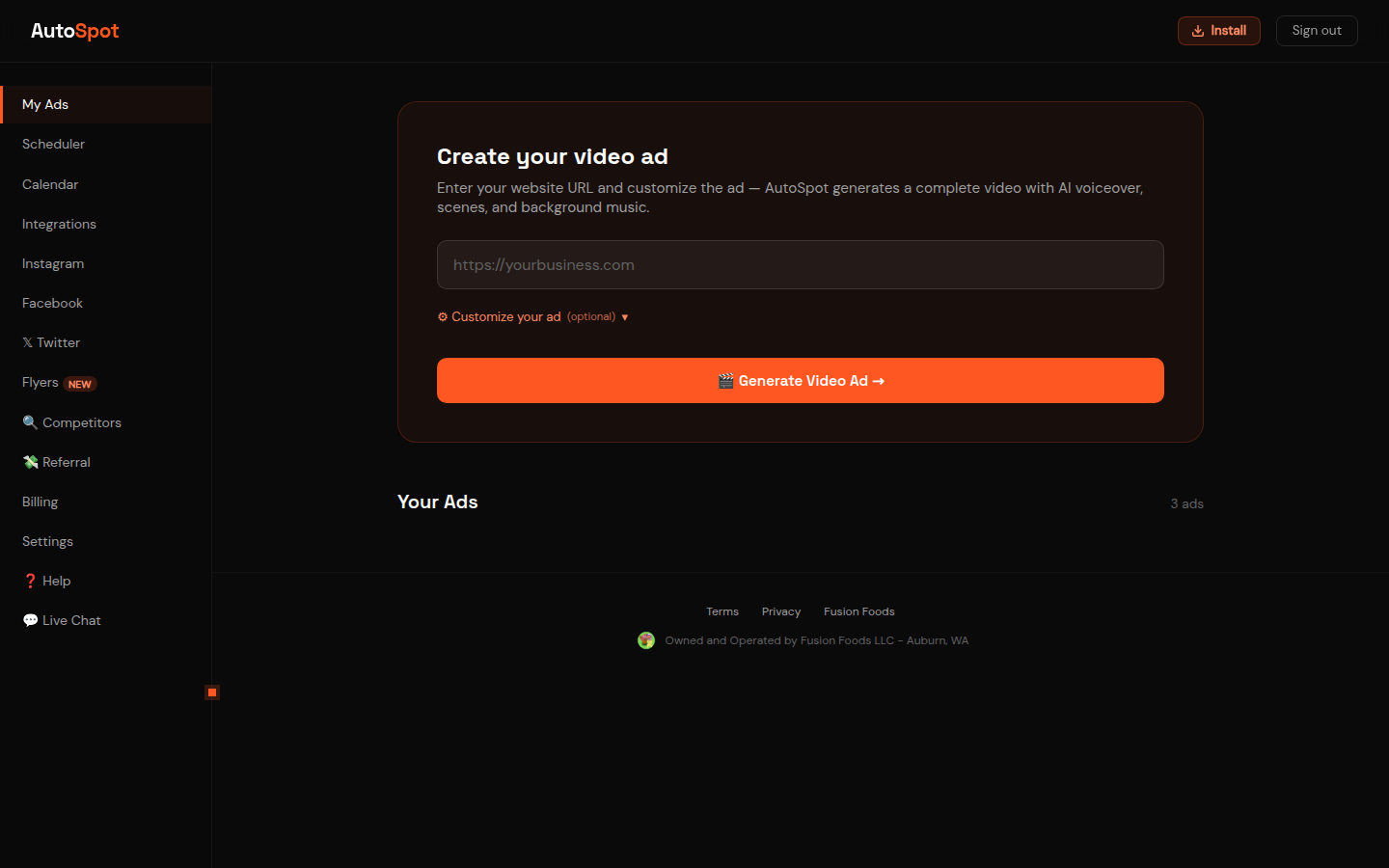 Dashboard overview
