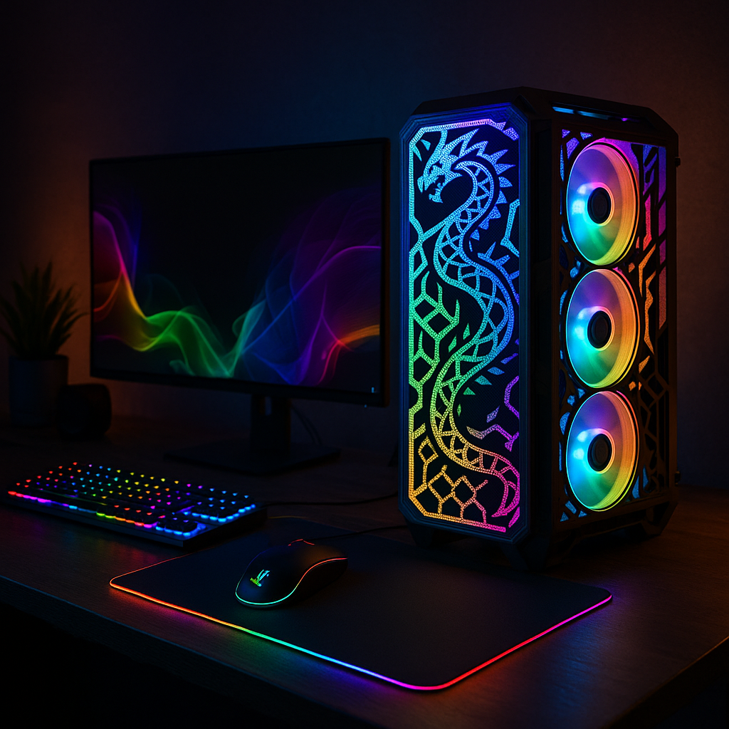 Custom engraving on PC build - Upstate Reboot