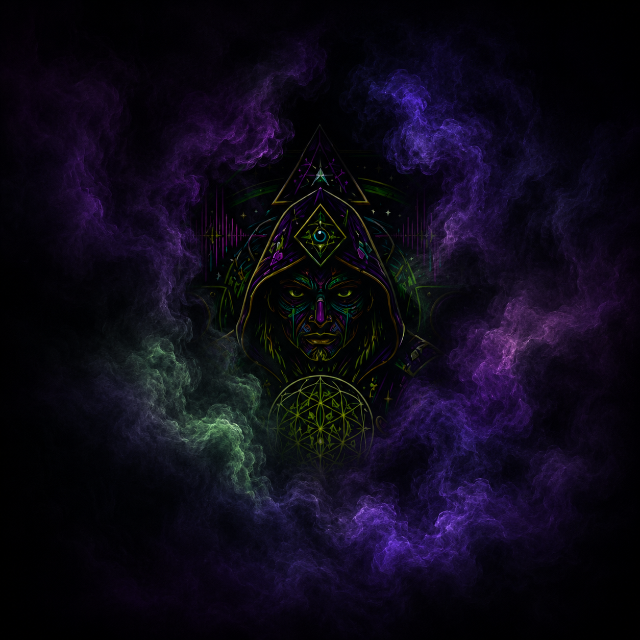 Bass Shaman — Vibration Frequency Guardian Pin