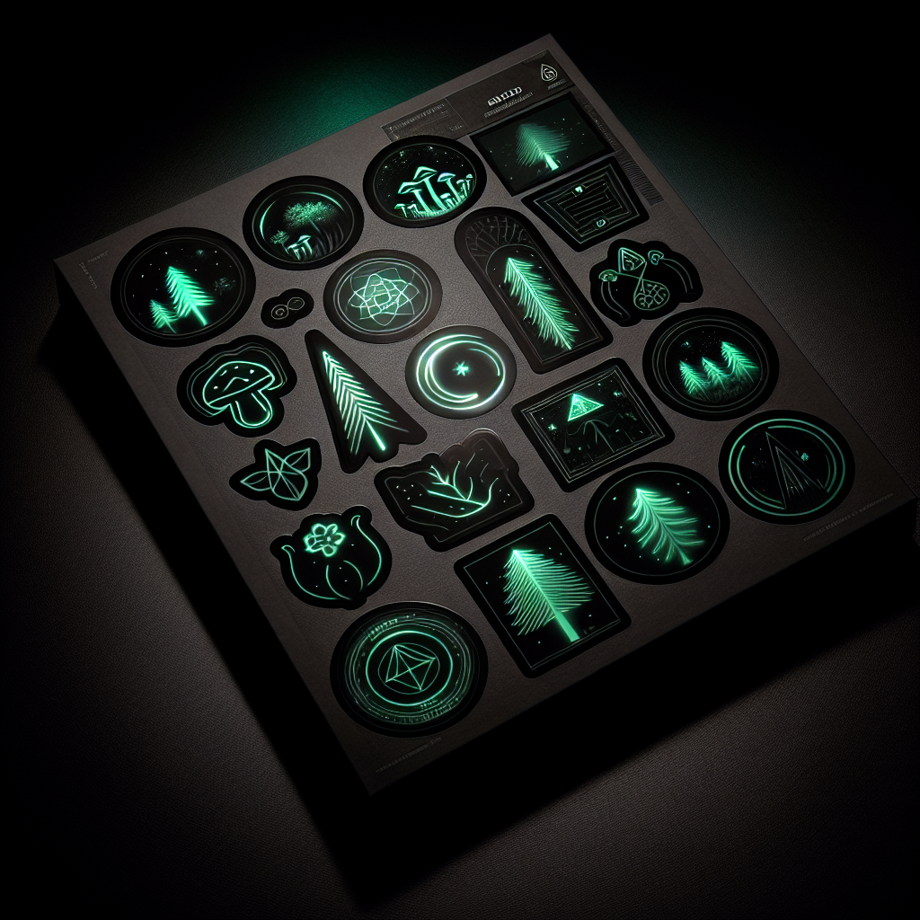 Signal Zero Sticker Pack — die-cut stickers with forest and signal motifs