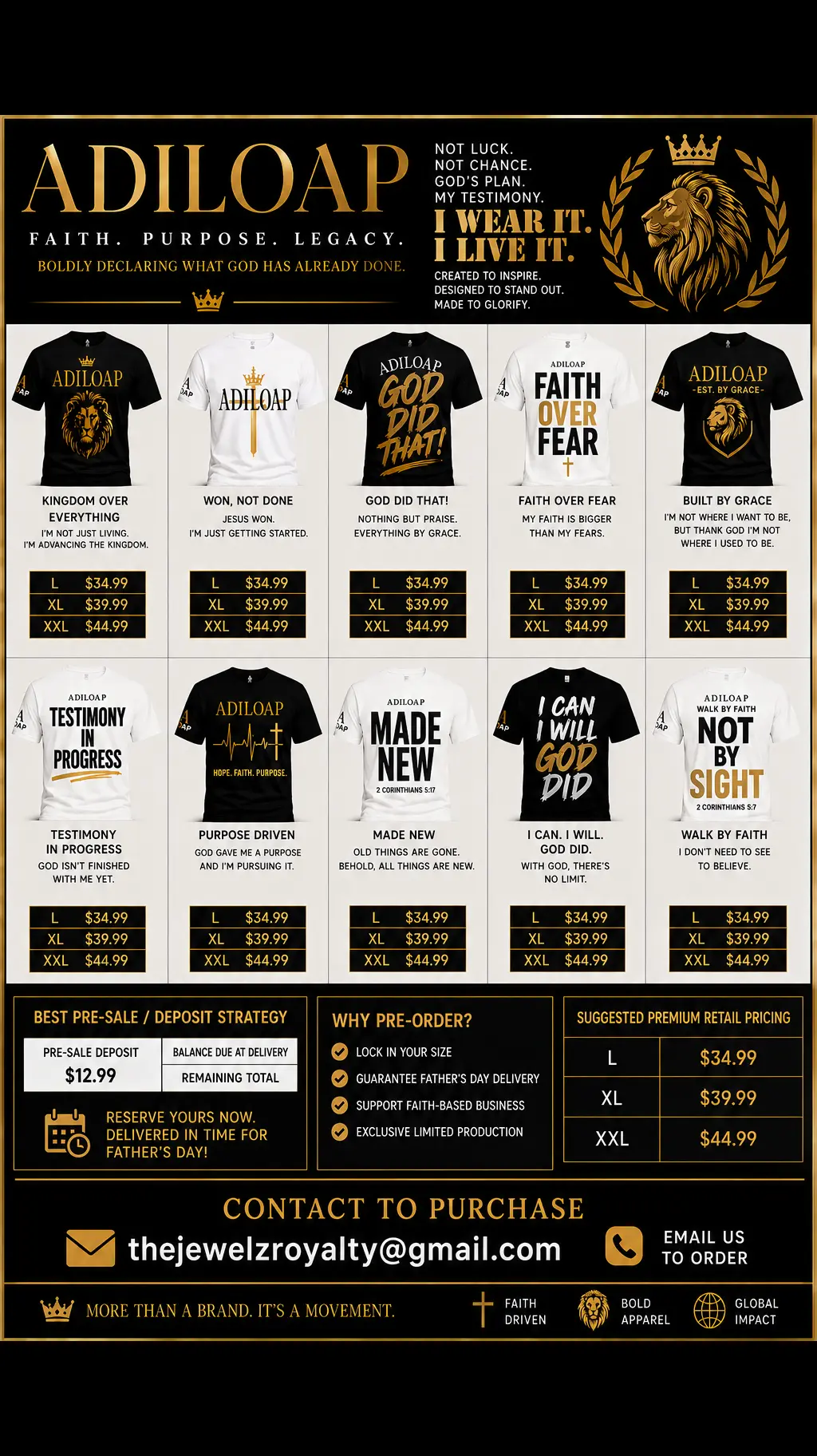 ADILOAP Product Catalog — All 10 Designs