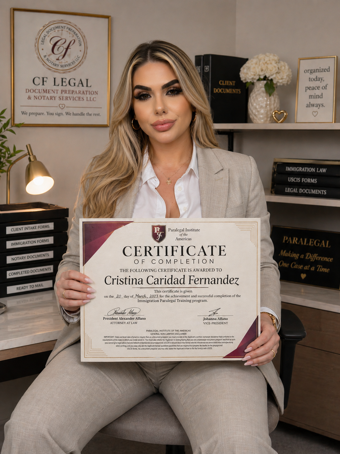 Cristina Caridad Fernandez - CF Legal Document Preparation & Notary Services