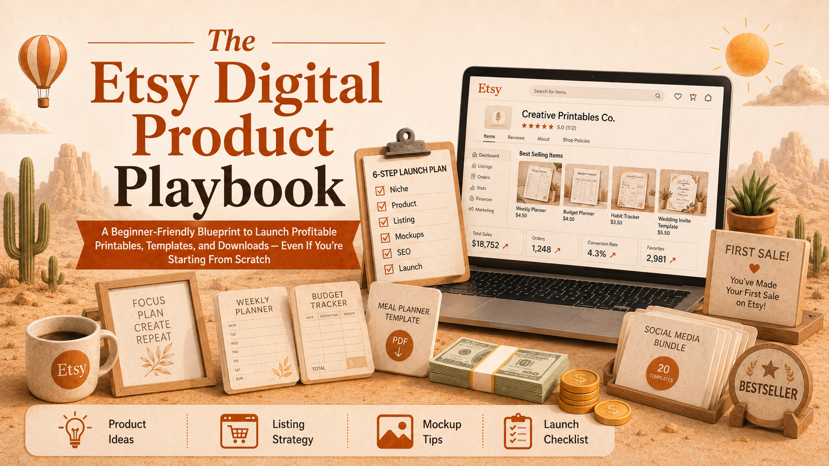 The Etsy Digital Product Playbook cover