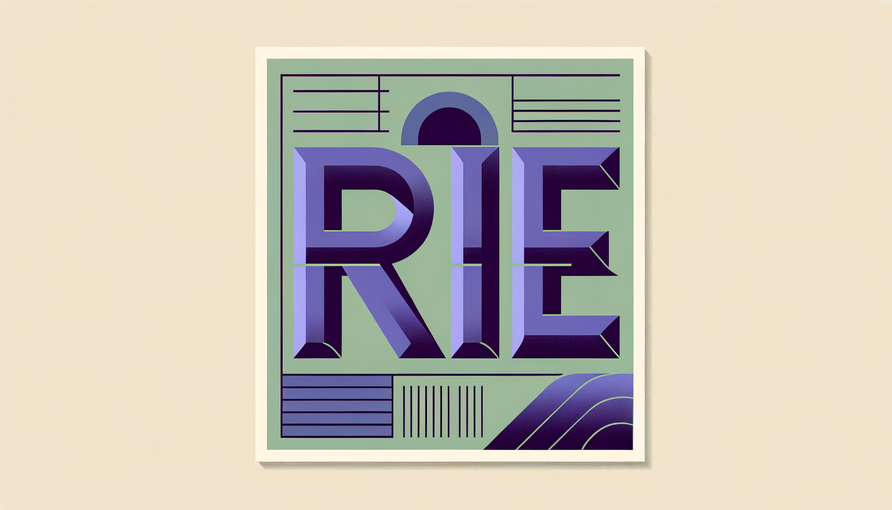 Motivational calendar — bold oversized typography art