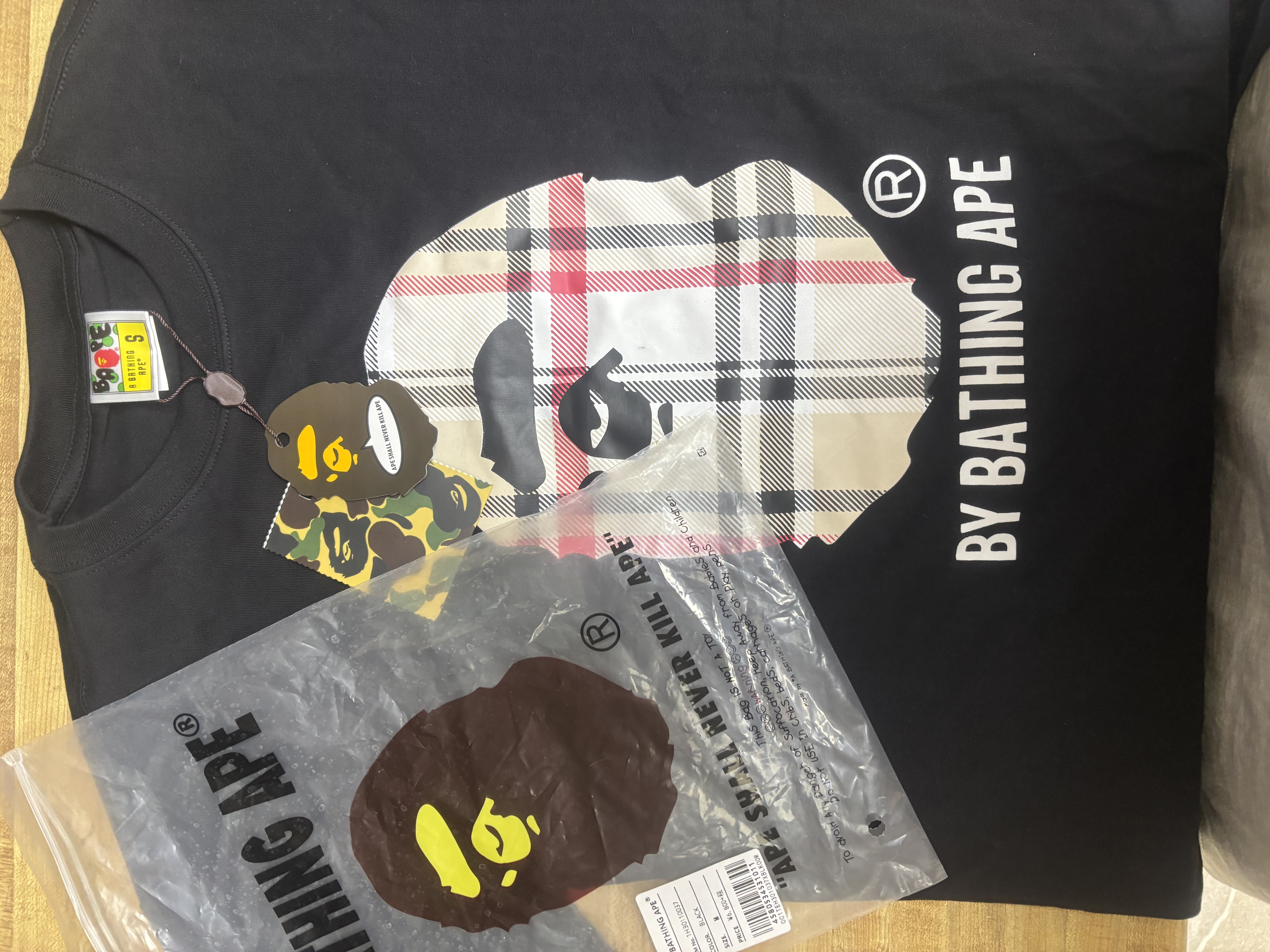Burberry x bape