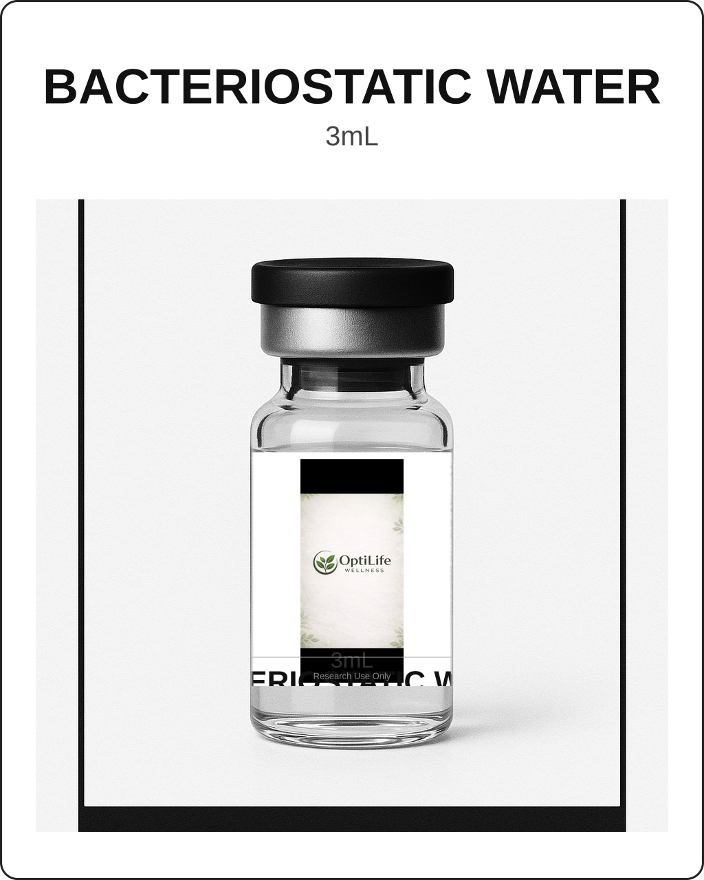 Regular Bacteriostatic Water 3mL 3mL (1 vial)