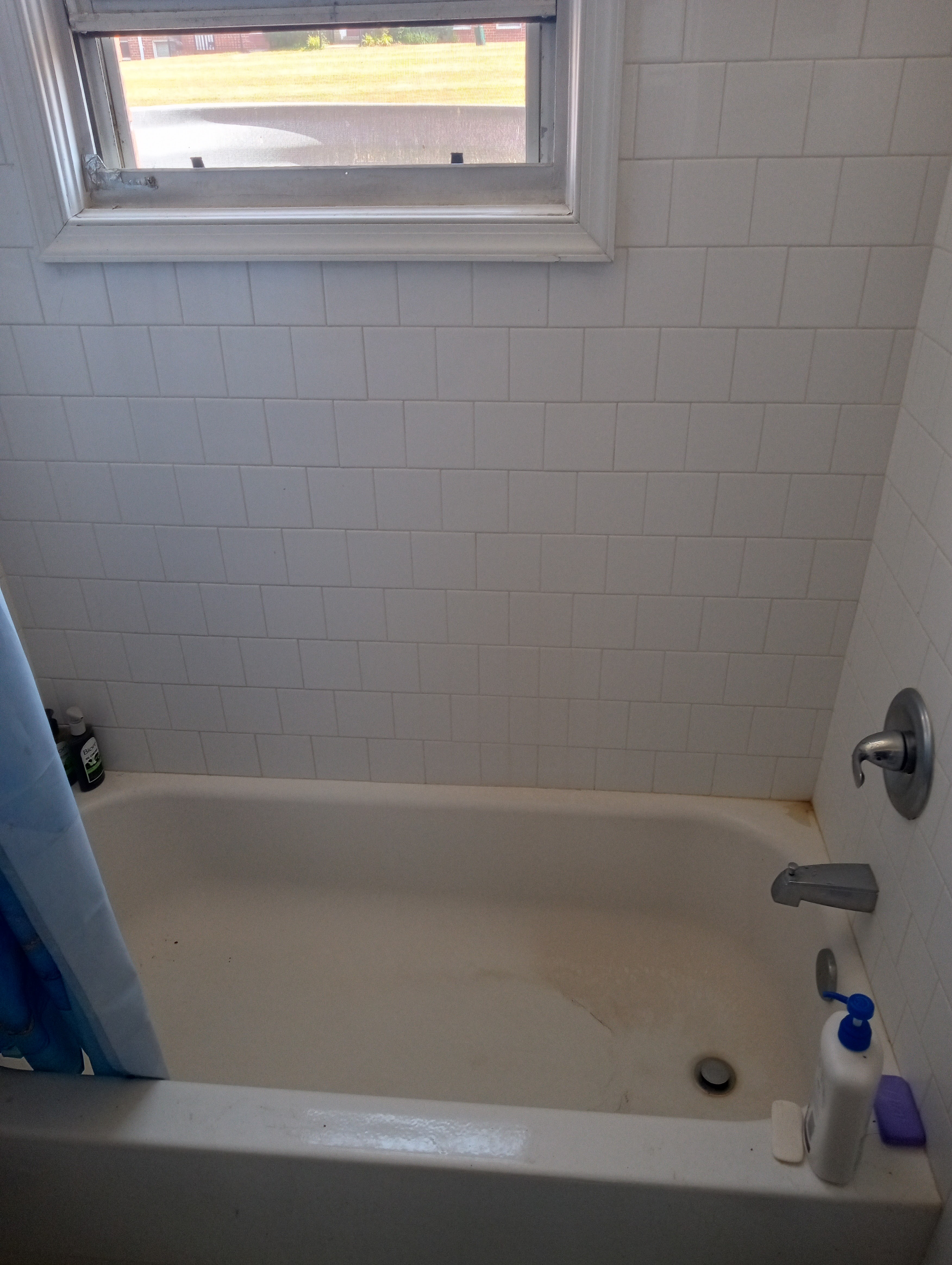 Bathroom sink after — spotless fixture