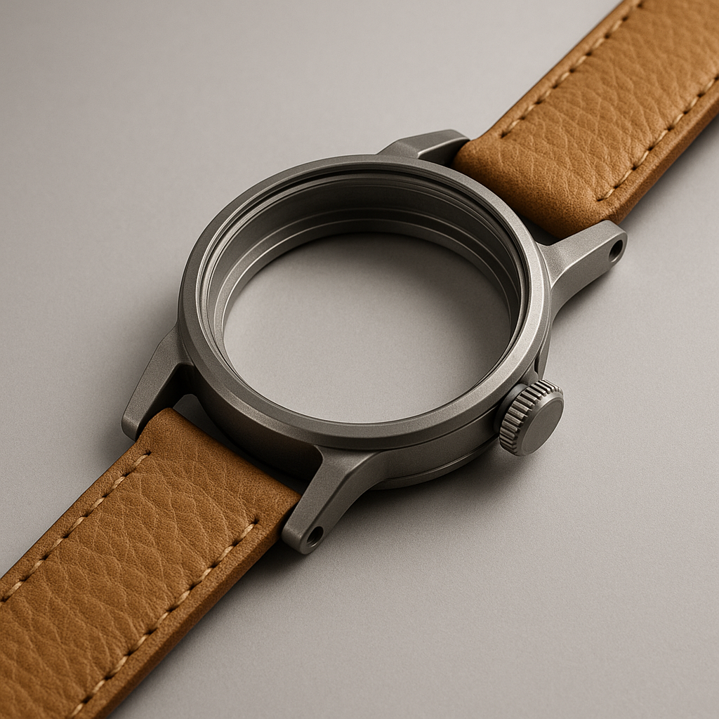 SnapWrist Titanium / Tan — Case