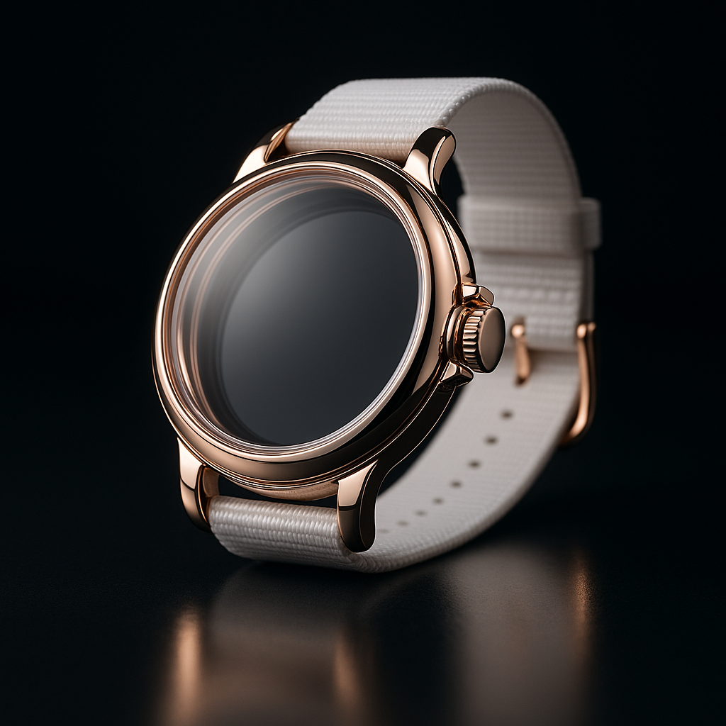 SnapWrist Rose / White