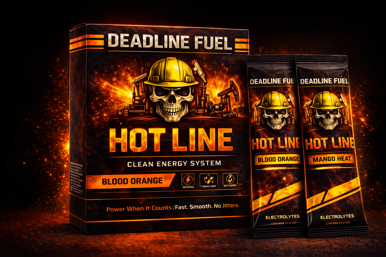 Hot Line Focus Supplement — clean energy powder for oilfield and pipeline workers